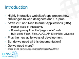 Documenting For Interactive Websites