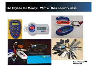 23
The keys to the Money... With all their security risks
 
