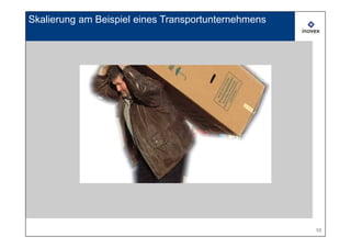 Skalierung am Beispiel eines Transportunternehmens




                                                     10
 