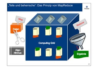 „Teile und beherrsche“: Das Prinzip von MapReduce




                                                    20
 