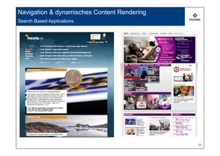 Navigation & dynamisches Content Rendering
Search Based Applications




                                             35
 