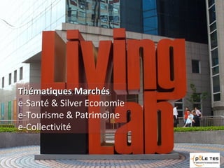 Thématiques MarchésThématiques Marchés
e-Santé & Silver Economie
e-Tourisme & Patrimoine
e-Collectivité
Thématiques Marché...