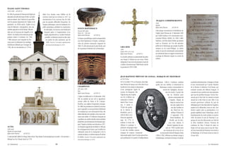 ÉGLISE SAINT-THOMAS
1829-1860 a9720713
En 1684, la paroisse du Diamant est érigée par                dotée d’un clocher, mais l’édiﬁce est de
séparation de celle des Anses-d’Arlet. Les habi-              nouveau ruiné par un cyclone en 1817. La
tants se cotisent, avec l’aide du roi, pour effec-            reconstruction d’un nouveau lieu de culte
                                                                                                                                                                                                                                  PLAQUE COMMÉMORATIVE
tuer les grosses réparations de l’église et du                pose de grandes difﬁcultés ﬁnancières. De
                                                                                                                                                                                                                                  1829
presbytère. Au XVIIIe siècle, l’église est un                 longues polémiques, entre les habitants et le                                                                                                                       Marbre
corps de bâtiment rectangulaire, avec une                     préfet apostolique, précèdent la construction                                                                                                                       Église Saint-Thomas         a9720734
                                                                                                                    FONTS BAPTISMAUX
sacristie appuyée en cul de lampe. Elle pos-                    de cette église. Les travaux sont ﬁnalement
                                                                                                                    Fin du XVIIe siècle                                                                                           Cette plaque commémore la bénédiction de
sède une nef mais pas de chapelle ni de                          ﬁnancés grâce à l’augmentation d’un                Pierre (H. : 108 cm)                                                                                          l’église Saint-Thomas du 15 décembre 1829
clocher : les cloches sont soutenues par des                     impôt, proportionnel au nombre d’esclaves          Église Saint-Thomas            a9720733                                                                       par l’abbé Dacheux et le commissaire-com-
poteaux situés à l’extérieur. En 1700,                            possédés. Le bâtiment actuel ne date, dans
                                                                                                                    Le bassin monolithique actuel correspondrait                                                                  mandant Telliam Maillet. En 1830, l’abbé
1 800 carreaux sont importés de Pro-                               ses parties les plus anciennes, que de
                                                                                                                    aux fonts baptismaux d’origine, contempo-                                                                     Dacheux, curé des Anses-d’Arlets qui dessert
vence pour la réalisation du carrelage.                             1829. (Inscrite à l’inventaire supplémentaire
                                                                                                                    rains du premier sanctuaire maçonné de                                                                        aussi Le Diamant, est l’un des premiers
Entièrement détruite par l’ouragan de                               des monuments historiques en 1979)
                                                                                                                    1684. Il a été retrouvé par le père David, curé                                                               prêtres de la Martinique qui accepte de prêter
1766, elle est reconstruite en 1778 et                                                                                                                                       CRUCIFIX
                                                                                                                    de la paroisse et historien de la Martinique.                                                                 serment au roi Louis-Philippe. La même
                                                                                                                                                                             1868
                                                                                                                                                                             Laiton (60 x 44,2 cm)                                année, le nom du commissaire-commandant
                                                                                                                                                                             Église Saint-Thomas         a9720715                 est mentionné dans un rapport concernant le
                                                                                                                                                                             Ce cruciﬁx présente la particularité de porter       naufrage du bâtiment négrier ou contre les
                                                                                                                                                                             une Vierge à l’Enfant sur son revers. Partie         rochers.
                                                                                                                                                                             intégrante d’une croix de procession haute de
                                                                                                                                                                             2 mètres, il est rénové par l’abbé David, curé de
                                                                                                                                                                             la paroisse de 1970 à 1998.



                                                                                                                                                                             JEAN-BAPTISTE PRÉVOST DE SANSAC, MARQUIS DE TRAVERSAY
                                                                                                                                                                             a97207552ne
                                                                                                                                                                             Né le 23 juillet 1754 au Diamant, Jean-Bap-          américaine. Celle-ci l’amènera pendant              sa période révolutionnaire. Il émigre en Suisse
                                                                                                                                                                             tiste Prévost de Sansac est le ﬁls aîné d’une        quatre ans aux Antilles, et notamment en            et sera recommandé par l’ancien Ministre
                                                                                                                    CHARPENTE                                                famille de huit enfants et descendant                      Martinique comme commandant en                de la Marine à Catherine II de Russie, qui
                                                                                                                    XIXe siècle-1983                                         d’une prestigieuse lignée de                                     second de L’Iphigénie. Accumu-          souhaite recruter des ofﬁciers français. Il
                                                                                                                    Bois
                                                                                                                                                                             marins, les Duquesne. Dès                                            lant les succès, il gravit très     connaitra là une carrière tout aussi glorieuse
                                                                                                                    Église Saint-Thomas            a9720714
                                                                                                                                                                             l’âge de cinq ans, il quitte                                             vite les échelons pour          que sous les pavillons français. Promu Vice-
                                                                                                                    L’église est dédicacée le 26 décembre 1829.              son île et débute son                                                       devenir commandant de        amiral par le Tsar Paul 1er, Amiral et Grand
                                                                                                                    Elle ne possède qu’une nef et appartient,                instruction à Sorèze,                                                        l’Aigrette, frégate de      amiral de la Mer Noire en juin 1801, il est
                                                                                                                    comme celles du Marin et de L’Ajoupa-                    dans le Tarn. À onze                                                           vingt-six canons,l’une    nommé gouverneur militaire du port de
                                                                                                                    Bouillon, aux églises d’inspiration baroque.             ans, il rentre à                                                                des plus rapide de la    Sébastopol par le Tsar Alexandre Ier. Napoléon
                                                                                                                    En 1860, les paroissiens se cotisent à nouveau           l’École des gardes                                                              mer des Caraïbes ou      essaiera de le débaucher, mais en vain. Son
                                                                                                                    pour l’agrandir. Le mur qui limite le bâtiment           de la Marine à                                                                  des États-Unis d’A-      dernier exploit reste sa participation à la
                                                                                                                    est remplacé par une colonnade de bois, des              Rochefort, puis à                                                               mérique. Il épouse, le   grande expédition dans l’Antarctique, avec le
                                                                                                                    allées latérales sont ajoutées, et les murs exté-        celle de Brest, où il                                                           1er septembre 1783,      franchissement du cercle polaire en janvier
                                                                                                                    rieurs sont refaits. Si l’inﬂuence française est         ﬁnira son apprentis-                                                           Marie-Madeleine de        1820. On donne le nom de Traversay à un
                                                                                                                    manifeste, ses motifs à double volute semblent           sage. En 1773, il                                                             Riouffe, qui lui don-      groupe de trois îles découvertes au Nord de
                                                                                                                    plutôt être une réminiscence du baroque espa-            endosse la tenue des                                                        nera trois enfants. Il       la Terre Sandwich. Devenu l’homme de
                                                                                                                    gnol. Façade et clocher sont rénovés en 1871.            ofﬁciers et participe à                                                  devient Capitaine de vais-      conﬁance du Tsar, il choisit de rester en
AUTEL                                                                                                               La charpente apparente est refaite en 1983 par           plusieurs campagnes dans                                              seau en 1786 et accède ainsi       Russie où il est connu sous le nom de l’Ami-
XVIIIe siècle                                                                                                       les Compagnons de France, qui la taillent en             la mer des Caraïbes comme                                         aux honneurs de la Cour où on          ral Yvan Ivanovitch de Traversay. Il ne revoit ni
Marbre de Saint-Joseph                                                                                              métropole avant de la transporter et de la
Église Saint-Thomas         a9720732                                                                                                                                         enseigne de vaisseau. Lieutenant                            lui reconnaît le titre de Marquis. Entre     la Martinique, ni la France avant sa mort, le
                                                                                                                    monter sur place, en même temps qu’ils refont            trois années après, il sera l’un des acteurs fran-   1788 et 1790, il effectue son dernier voyage à      19 mai 1831.
L’autel primitif, dédié à la Vierge, était en bois. Trop vétuste, il est remplacé par un autel « à la romaine »,    le clocher. (Inscrite à l’inventaire supplémetaire des   çais participant à la guerre d’indépendance          la Martinique, et retrouve la France à l’aube de
fabriqué au Puy (Haute-Loire) en 1770.                                                                              monuments historiques en 1979)


Le Diamant                                                                           98                                                                                                                                                                 99                                                          Le Diamant
 