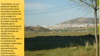 Puertollano, es una
población donde la
presencia del sector
secundario supone el
motor de la economía
de la ciudad y la
comarca. El paisaje de
la ciudad se ha ido
forjando por la
presencia del proceso
de industrialización, a
raíz del hallazgo de
carbón en su
territorio, cuya
explotación dio lugar a
la instalación de
complejos industriales
asociados a su
aprovechamiento
(industrias de
transformación,

Puertollano

 