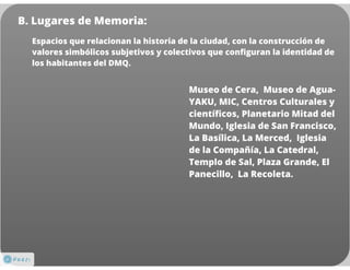 Patrimonio Cultural Quito