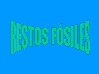 RESTOS FÓSILES 