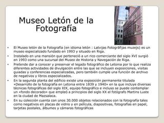 Letón Patrimonio histórico y cultural letonia | PPTX