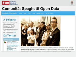 Comunità: Spaghetti Open Data
 