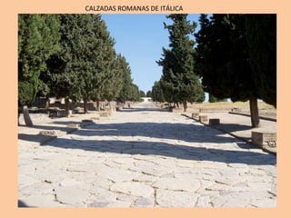 CALZADAS	ROMANAS	DE	ITÁLICA	
 