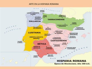 Arte		romano	en	Andalucía	
ARTE	EN	LA	HISPANIA	ROMANA	
 
