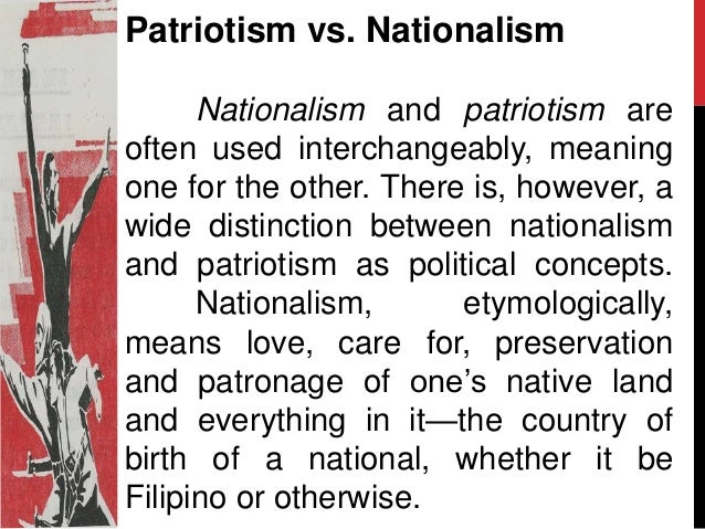 what is the difference between patriotism and nationalism essay