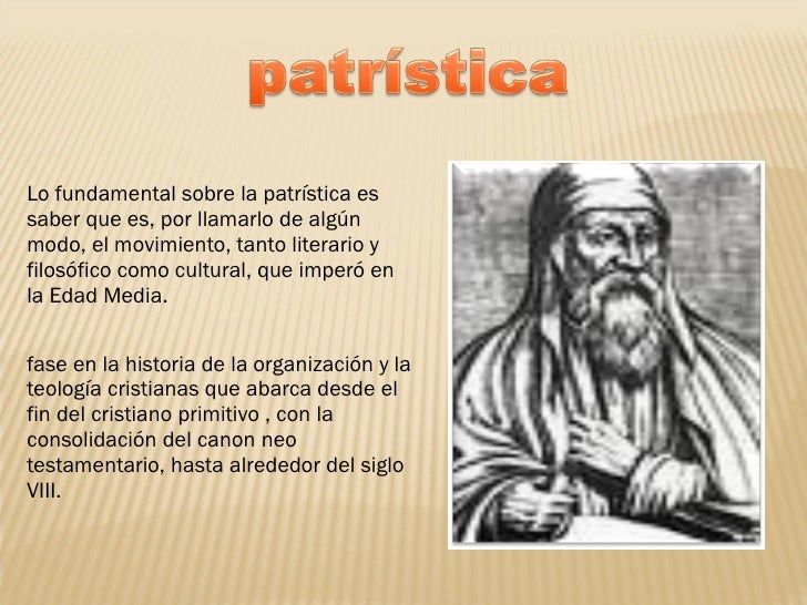 patristica y escolastica