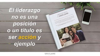 El liderazgo
no es una
posición
o un título es
ser acción y
ejemplo
 
