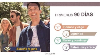 Conoce y elige
Aprende
Planea y construye
Patrocina y crece
PRIMEROS 90 DÍAS
Estudia la guía
 