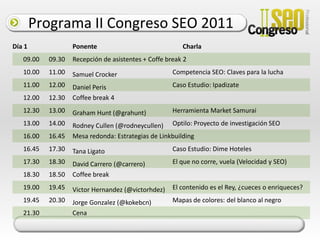 Consolidarnos como un grupo abierto de expertos en el posicionamiento Web