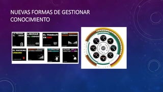 NUEVAS FORMAS DE GESTIONAR
CONOCIMIENTO
 