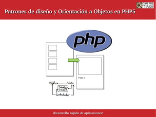 Patrones de diseño y Orientación a Objetos en PHP5




                  ¡Desarrollo rápido de aplicaciones!