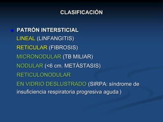 Linfangitis Reticular patrones-radiologico en radiologoai de torax | PPT