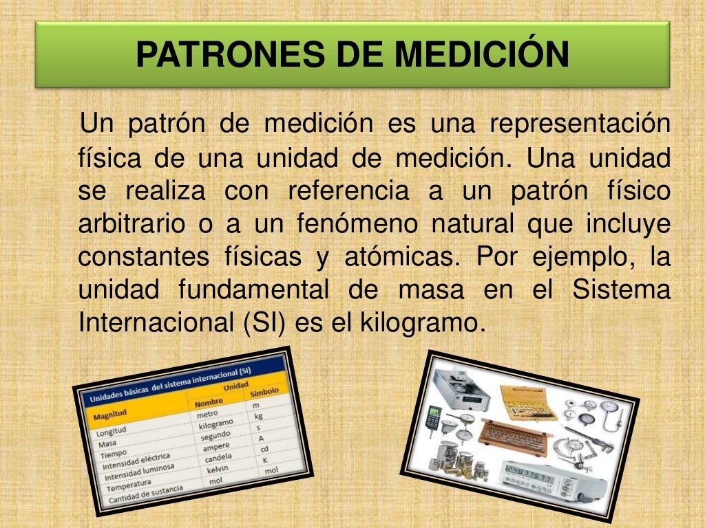 Patrones de medición.