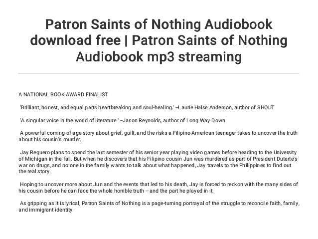patron saints of nothing book cover patron saints of nothing book cover