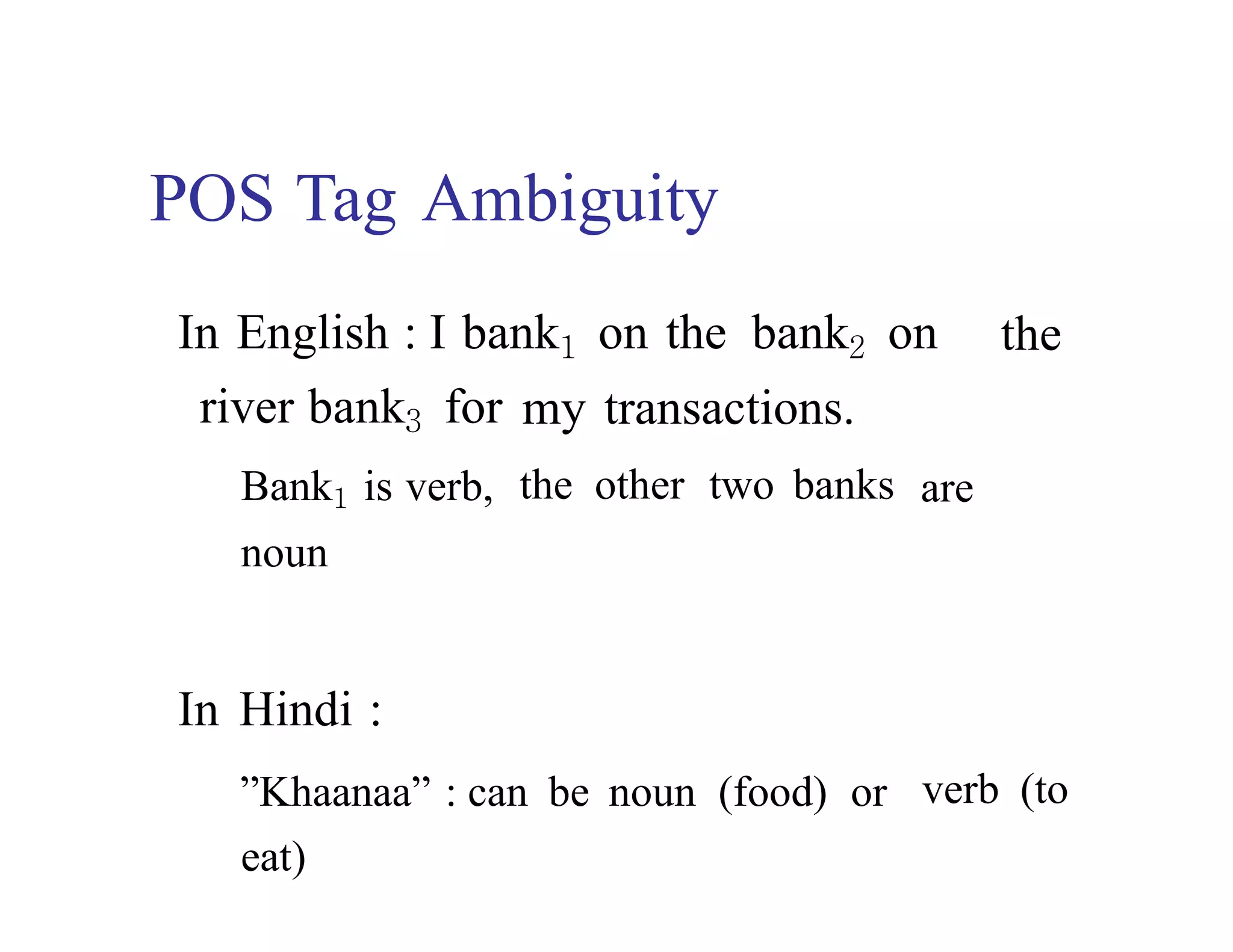 Natural Language processing Parts of speech tagging, its classes, and ...