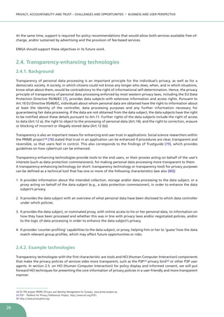 Privacy, Accountability and Trust Privacy, Accountability and Trust ...