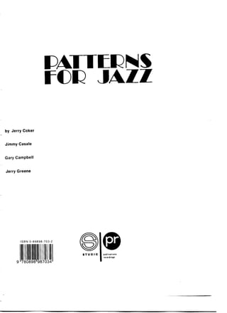 Pattens for jazz jerry coker