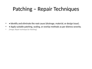 Pattent Caused by material failure, environmental factors | PPTX
