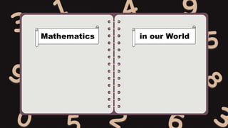 Mathematics in our World
 