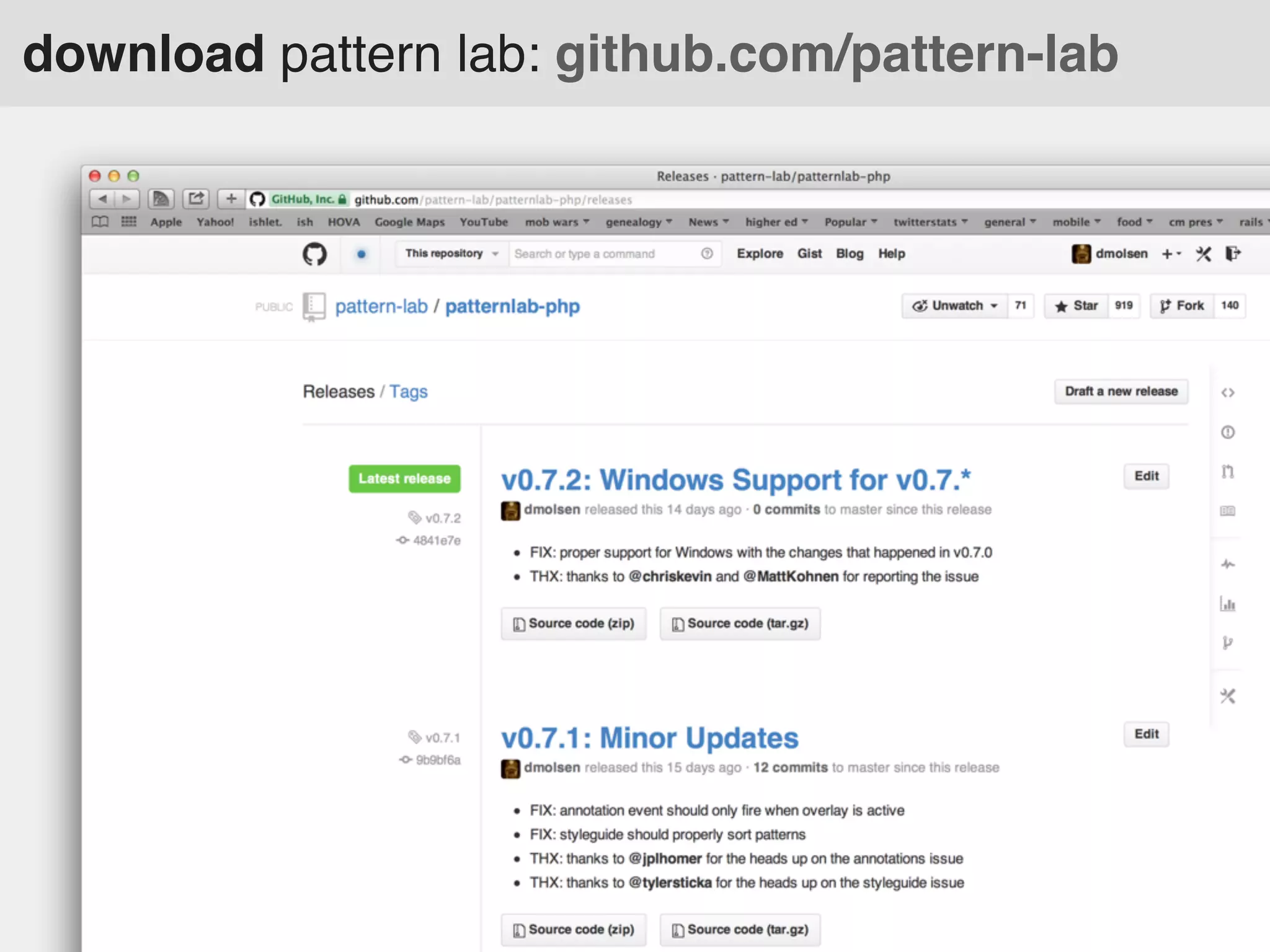 download pattern lab: github.com/pattern-lab

 