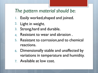 Standard Material Patterns Patternallowancesinmetalcasting 140618172416-phpapp02 | PDF