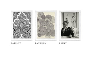 Paisley, Pattern And Print