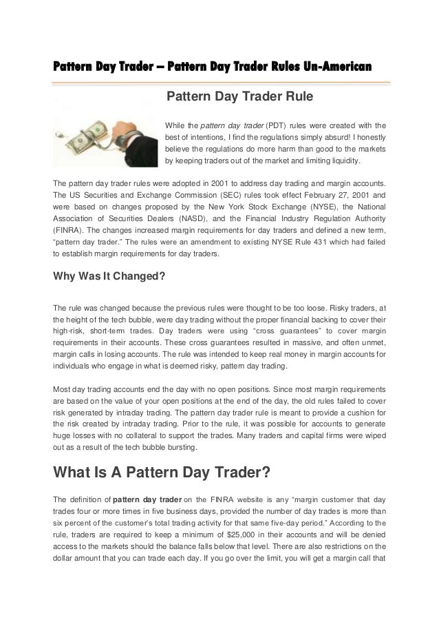Options pattern day trader