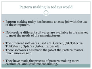 Patternmaking | PPTX