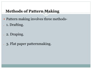 Patternmaking | PPTX