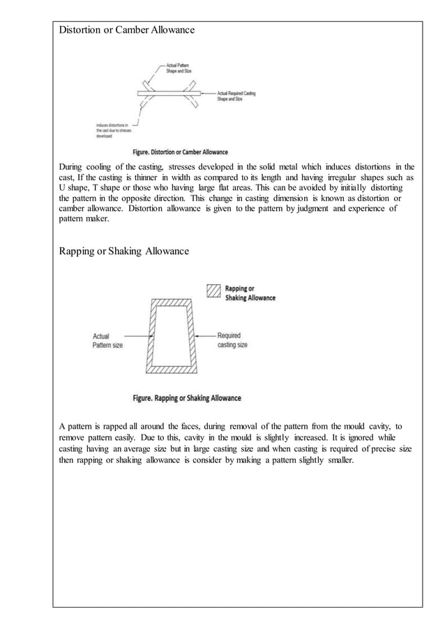 Pattern making in metal casting | PDF
