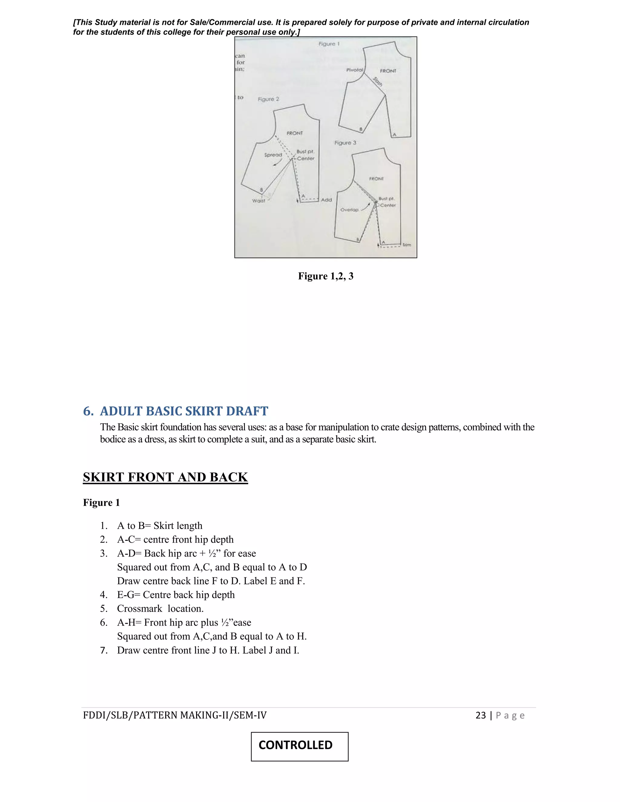 Pattern making study material | PDF