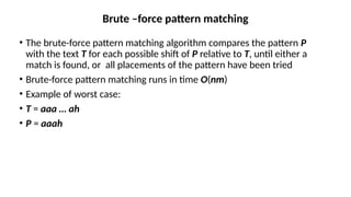 Pattern Matching and Tries.pptx 12345678 | PPTX