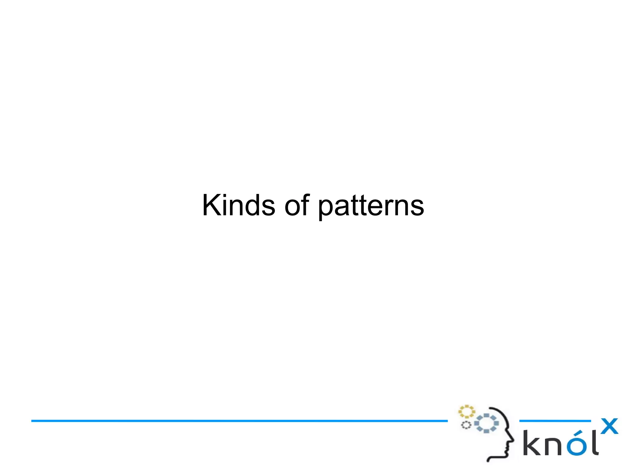 Kinds of patterns
 