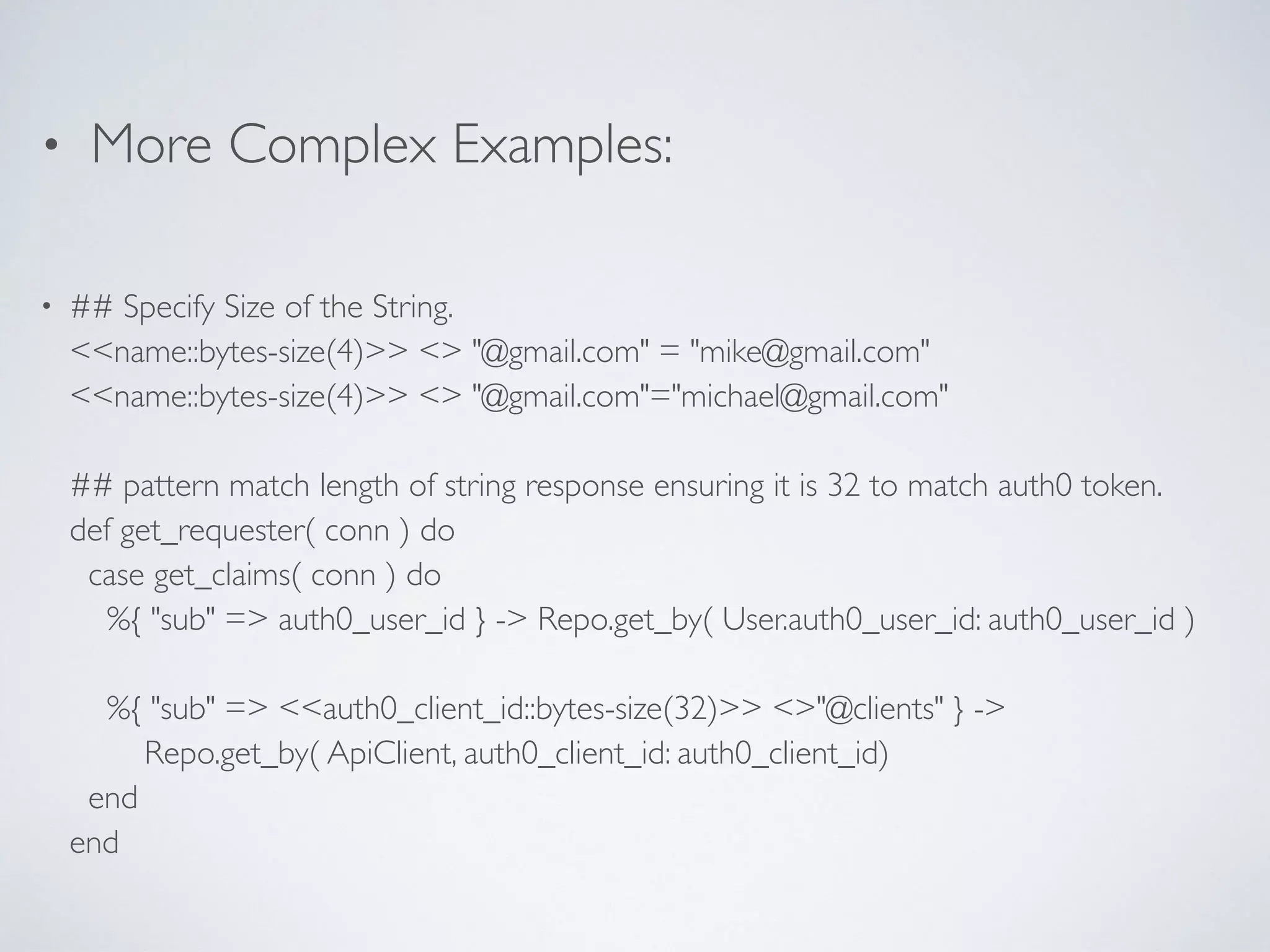 Pattern matching presentation | PPT image.