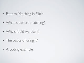 Pattern matching presentation | PPT