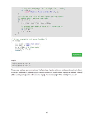 Pattern matching programs | PDF