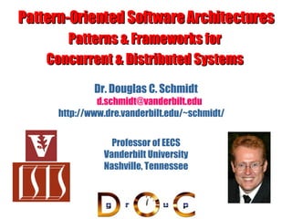 Pattern-Oriented Software Architectures Patterns & Frameworks for  Concurrent & Distributed Systems   Dr. Douglas C. Schmidt [email_address] http://www.dre.vanderbilt.edu/~schmidt/ Professor of EECS Vanderbilt University Nashville, Tennessee 
