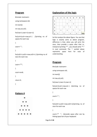 Nesting of for loops using C++ | PDF | Programming Languages | Computing