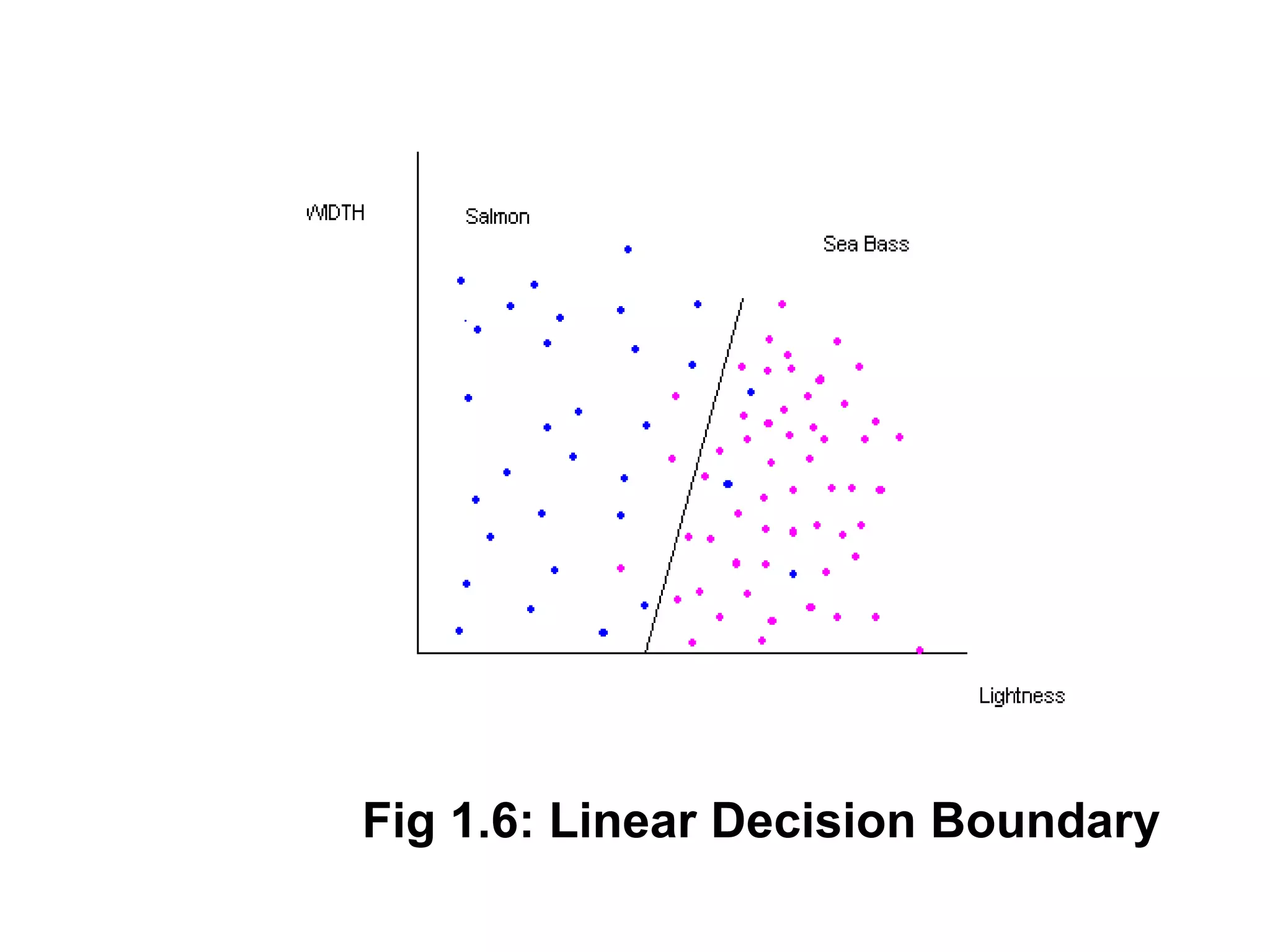 Fig 1.6: Linear Decision Boundary
 