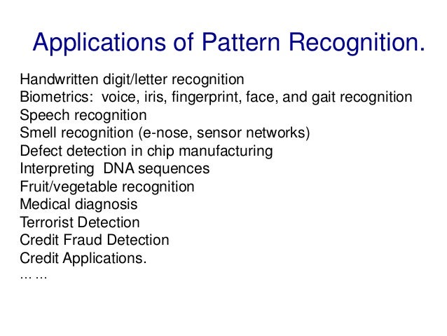 Pattern Recognition Application Journal | pattern recognition and machine learning Pattern Recognition Application Journal | pattern recognition and machine learning