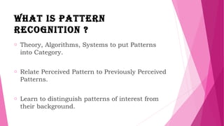 Pattern recognition | PPT