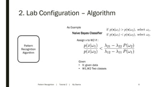 Pattern recognition Tutorial 2 | PDF