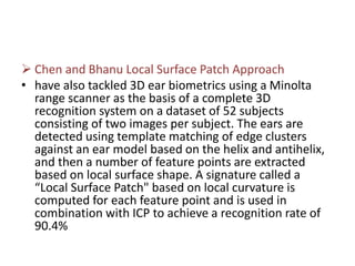 Pattern recognition ear as a biometric | PPT
