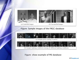 Figure: Sample images of the FRGC database
Figure :show example of PIE database
 
